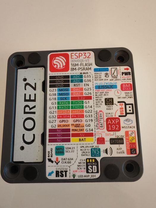 M5Stack Core2 ESP32 Raspberry Pi 3B