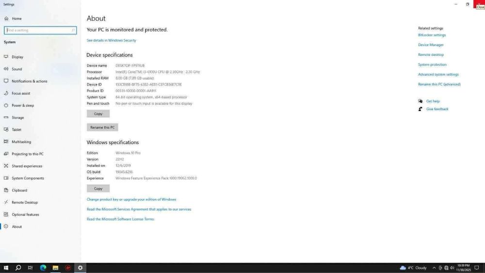 Mini Unitate Hp i3!