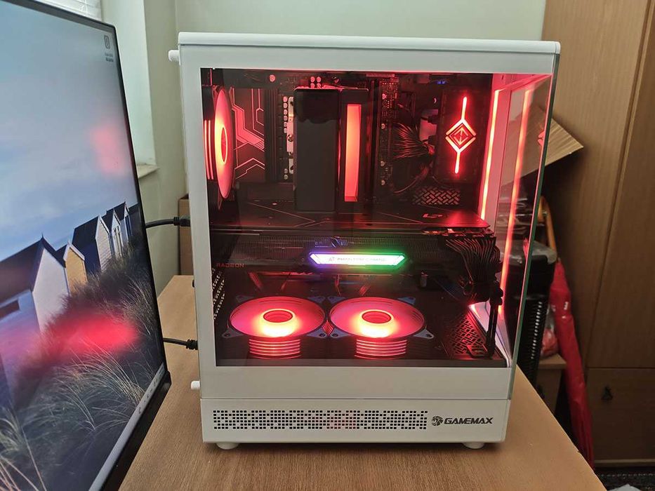 Геймърски компютър, Ryzen 9600x, 32gb Ddr5, RX 6800XT 16gb, 1tb Nvme, 850W