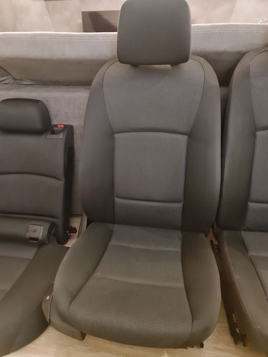 Interior Negru Textil Scaune/Bancheta Rabatabila BMW F11  F10