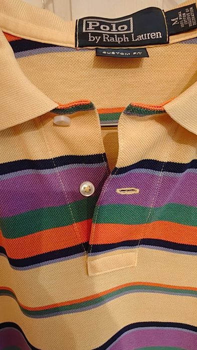 Tricou Polo by Ralp Lauren - Marime M - multicolor, galben
