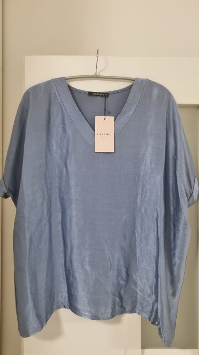 Bluza bleu metalizat Caramel L