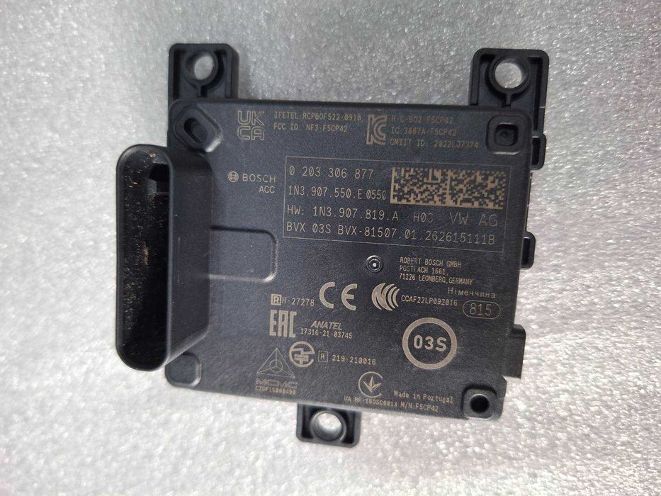 1N3907550E Нов Оригинален Радар Сензор Audi VW Skoda Seat ACC Radar