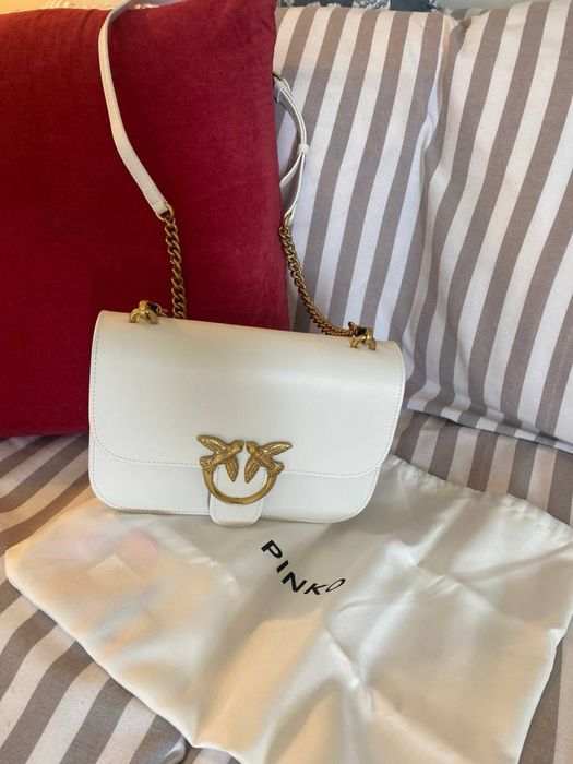 Чанта Pinko от естествена кожа