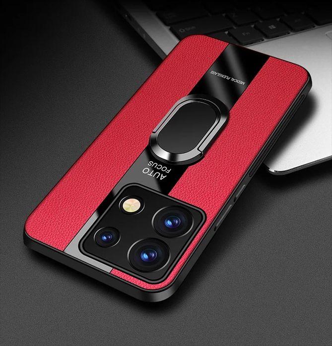 Xiaomi 14T Pro / 14T / 12T Pro / 12T / PORSCHE кожен кейс с пръстен