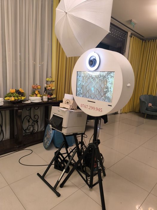 Cabina Foto Selfie 360 Baloane cu Fum & Fum Greu