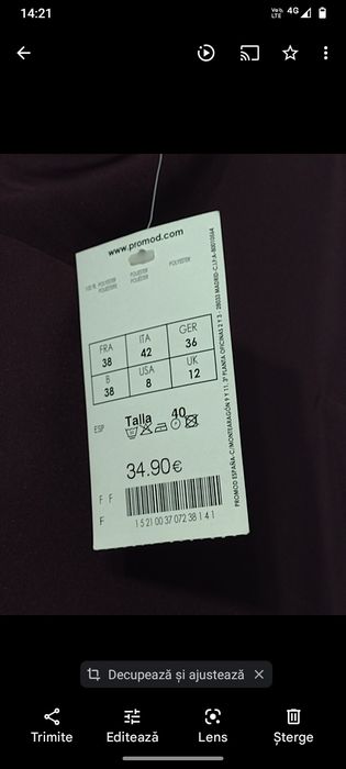 Fusta vișinie ocazie!