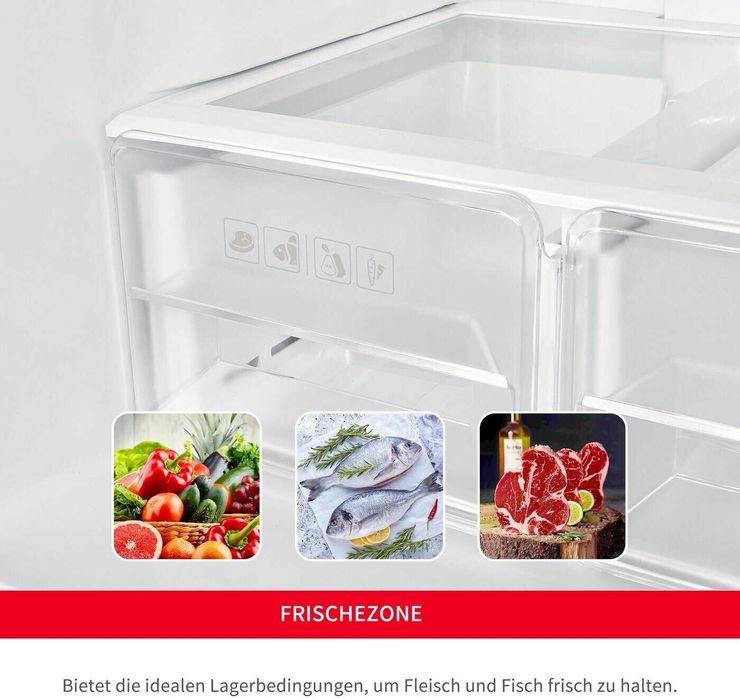 Хладилник HANSEATIC French Door HCDC18080CWD 180см.