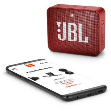 Sigilat Boxa portabila JBL Go2, IPX7, rosu ideal cadou