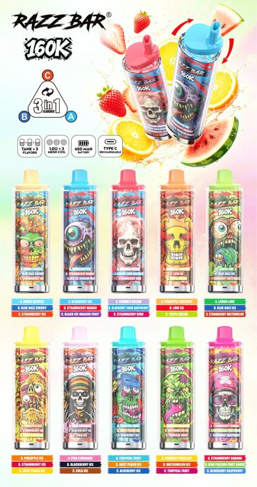 Vape razzbar 160k 3in1 model nou