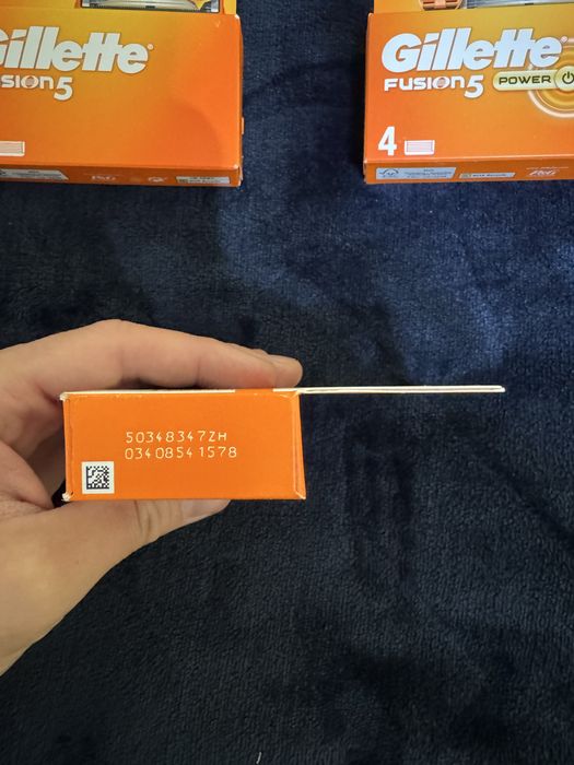 Rezerve Gillette Fusion 5 portocaliu noi 3 cutii 12 lame  sigilate