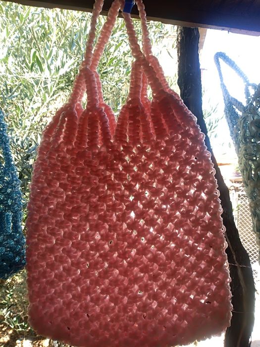 Две плетени чанти от сезал