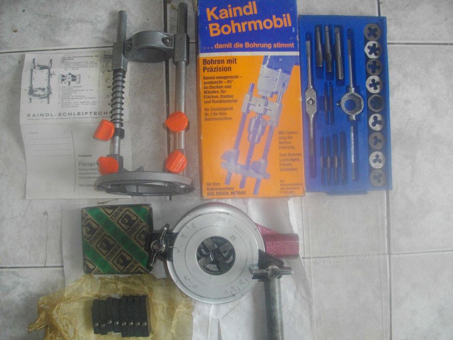 Винтонарезка JOPAL/ Приставка Фрезоване Бормашина/ К-т Плашки Метчици/