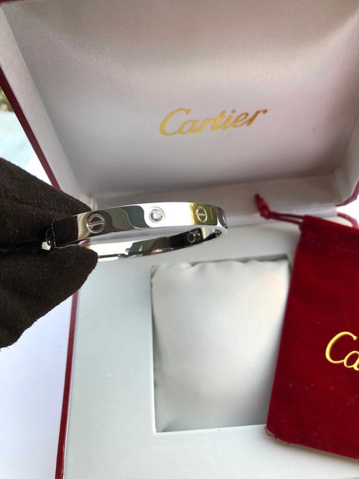 Brățară Cartier LOVE 19 cm White Gold 750 Diamond