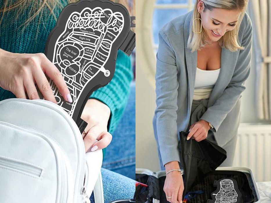 Aparat de masaj electric EMS picioare 8 moduri 19 niveluri intensitate