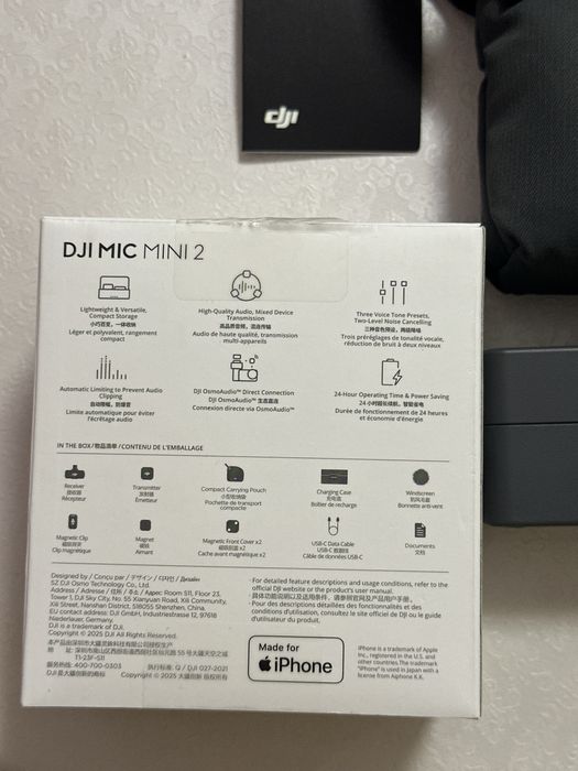Dji mic mini 2 петличка