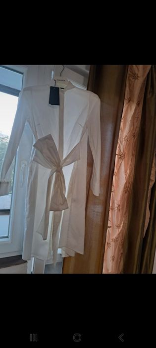 Rochie simplă albă XS