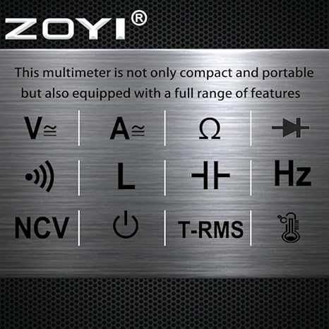 ZOYI ZT-102L Multimetru profesional LCR, T-RMS, NCV, autoscalare - NOU