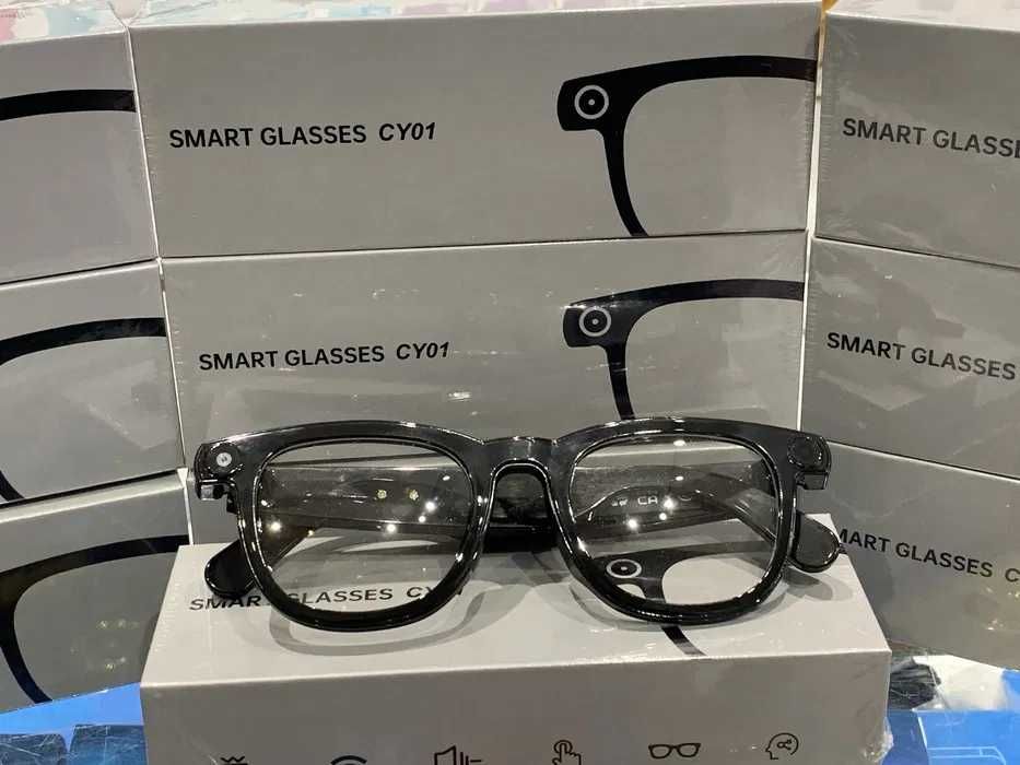 Умные очки Smart Glasses CY01 с Bluetooth, съемными линзами и камерой