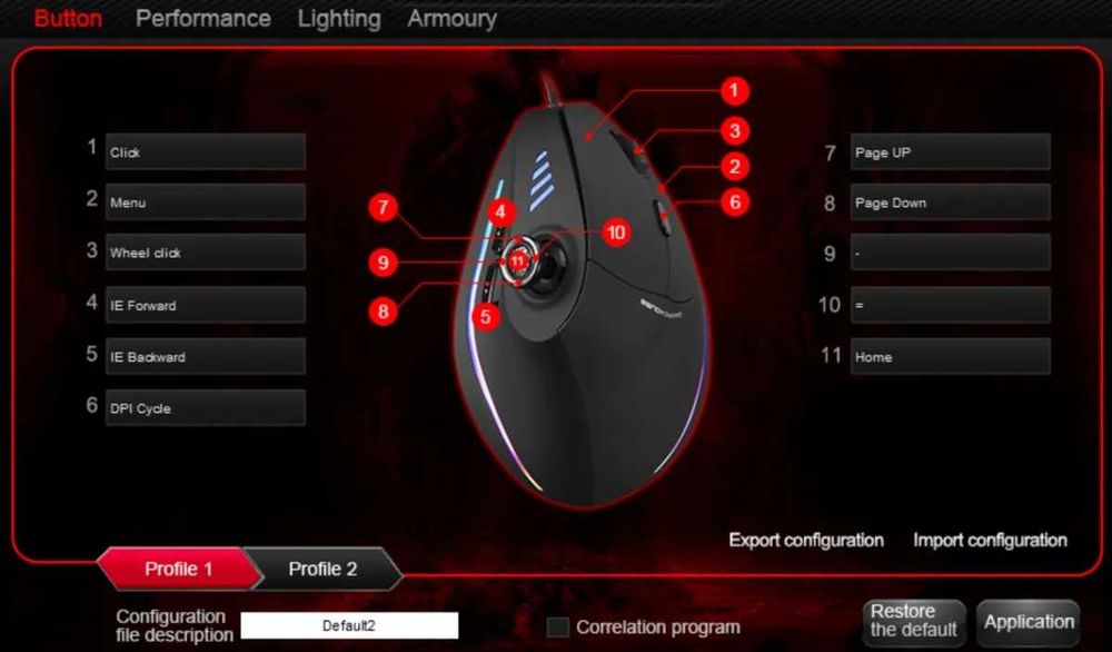 Мышь игровая вертикальная проводная ZELOTES C-18 Оригинал БУ - 1 месяц