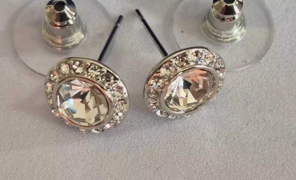 Cercei Swarovski Angelic Argintii - noi, în cutie