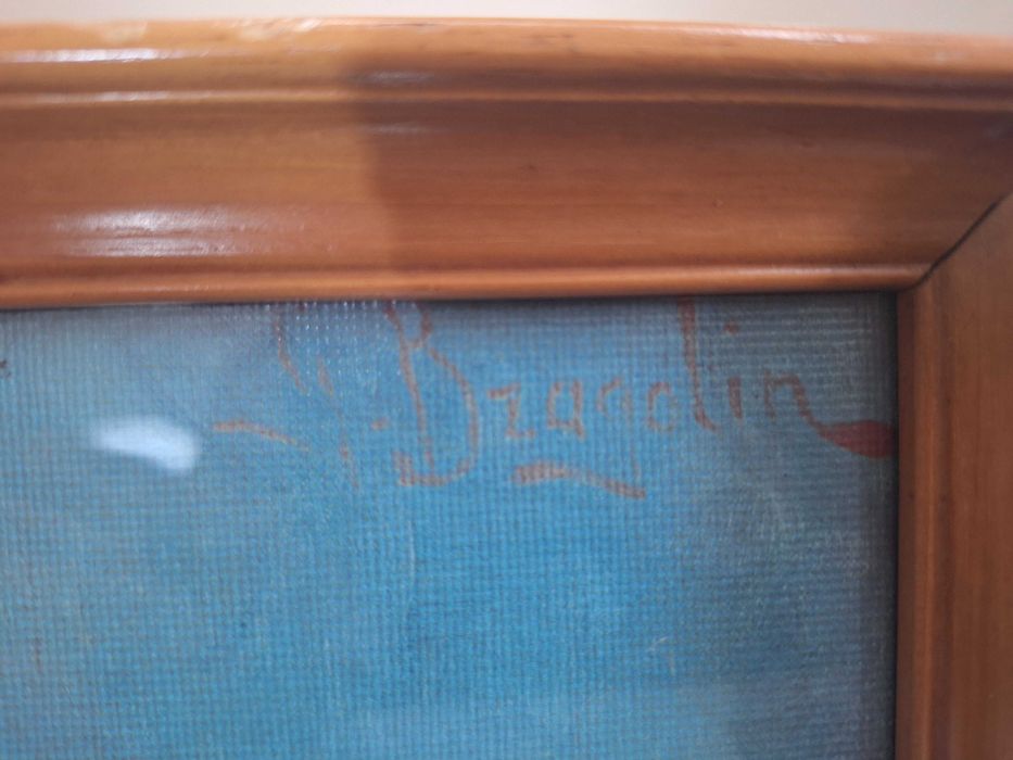 Tablou pictura pe panza semnat Bragolin, Bruno Amadio Băiatul plângând