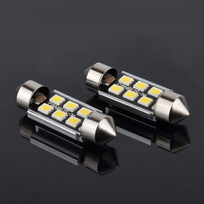 Комплект сулфидни CANBUS LED крушки C5W 36мм/39мм/41мм