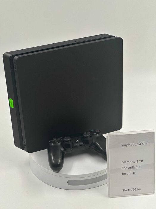 PlayStation 4 Slim 1TB 1Controller Garantie 24 Luni CashBox