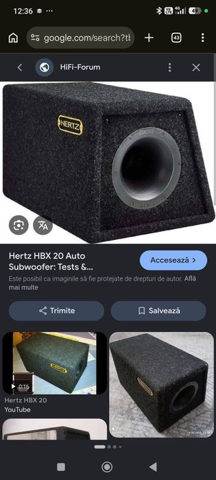 Subwoofer hertz hbx 20 (400w)