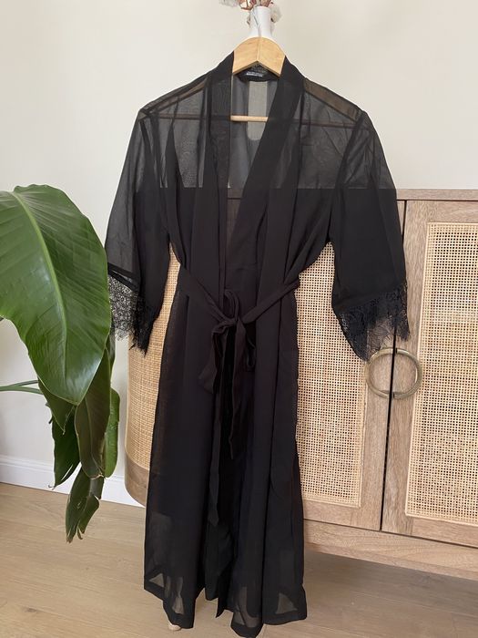 Halat negru Reserved, semitransparent, XS/S