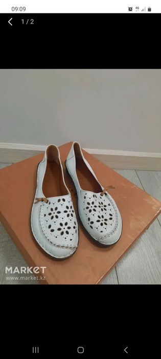 Балетки кожаные 38 размер.