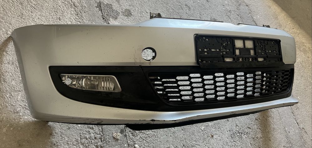 Предна броня VW Polo 6R 2010/2013г сива LA7W