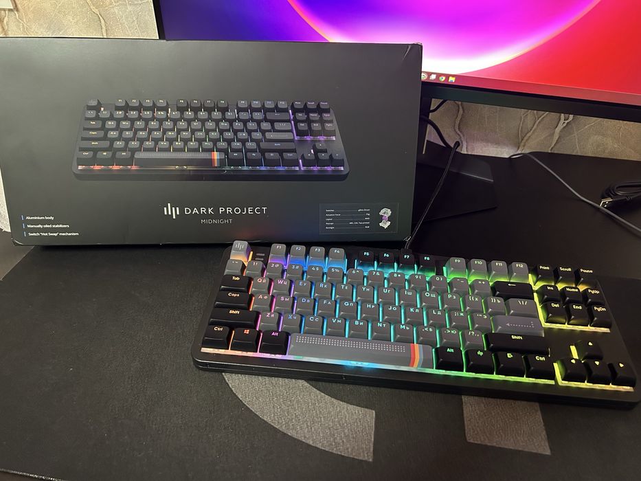 Клавиатура DARK PROJECT  ALU87A Midnight черный