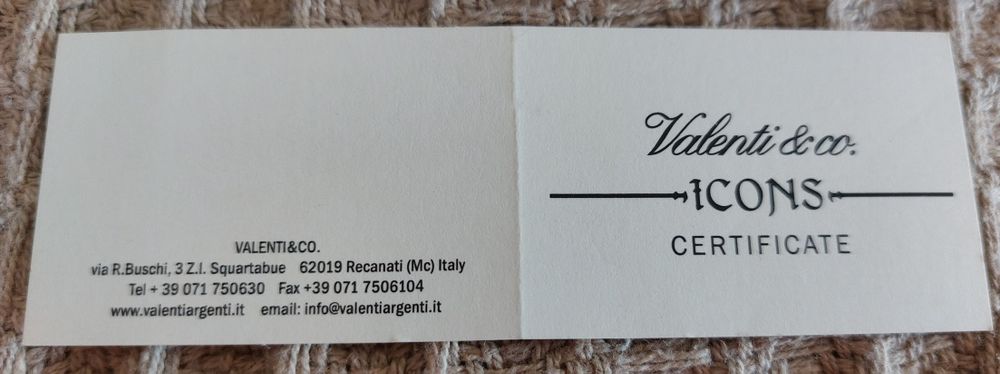 Дева Мария донесена от Йерусалим посребрена със сертификат