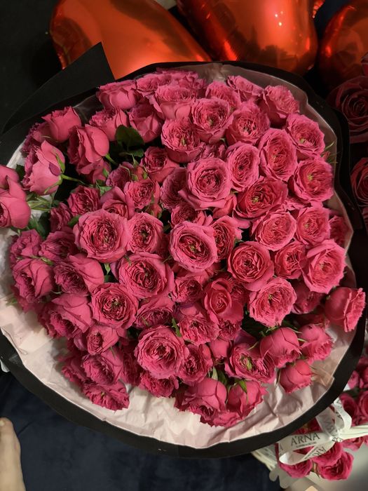 Цветочки розывый 50шт