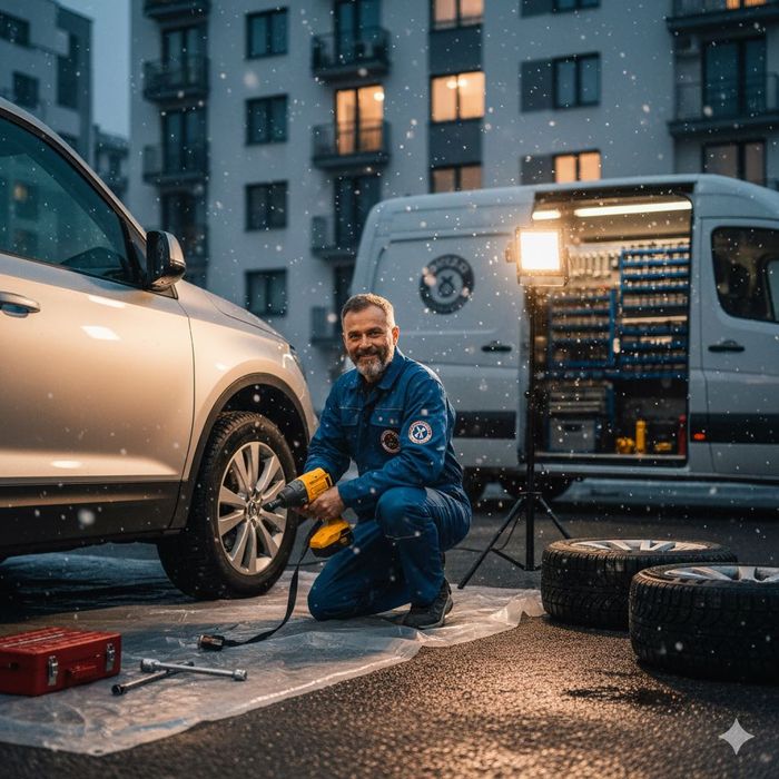 Vulcanizare Mobilă București- Schimb Roți / Pană la Domiciliu-VIN ACUM