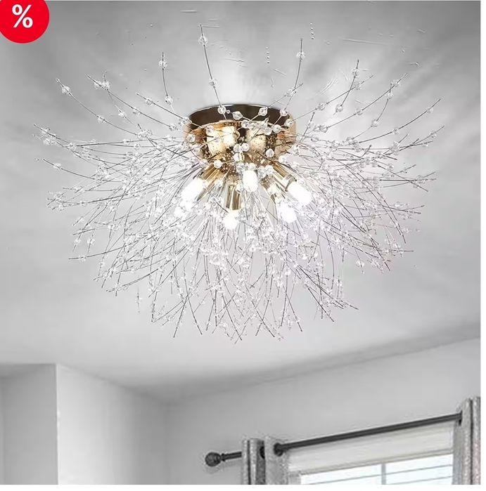 Plafoniera Candelabru Modern din Cristal Plafoniera LED G9/E14