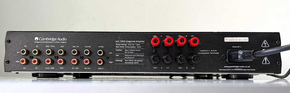Cambridge Audio Azur 340A - Amplificator Hi-Fi - Sunet Britanic stereo audiophile statie muzica