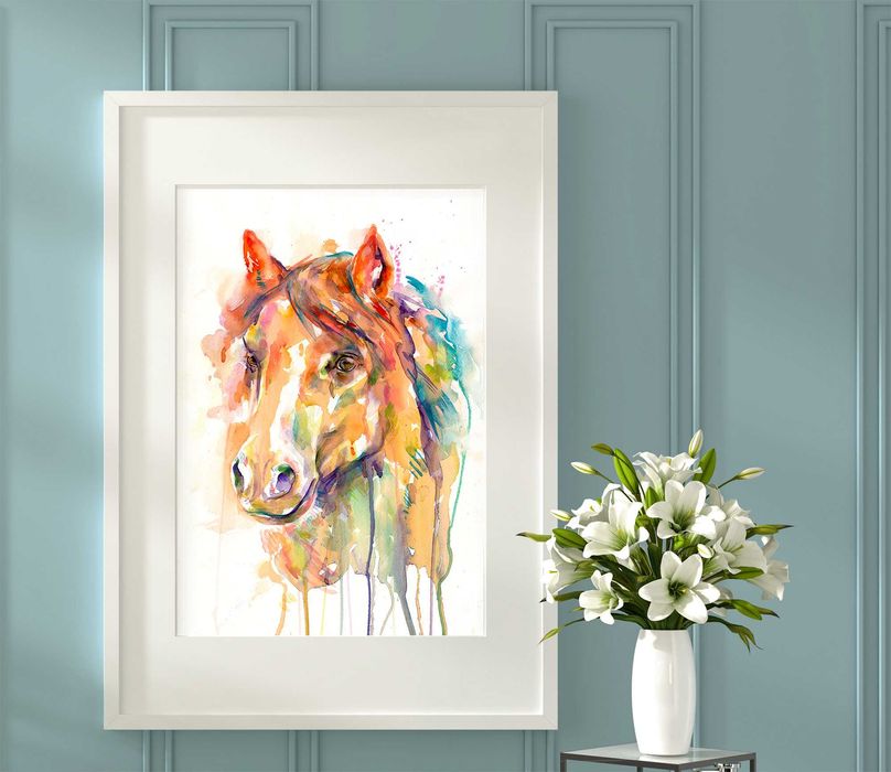 Оригинален авторски акварвелен портрет на хора и животни