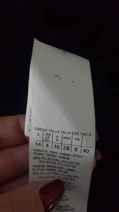 Fusta Marella cu eticheta