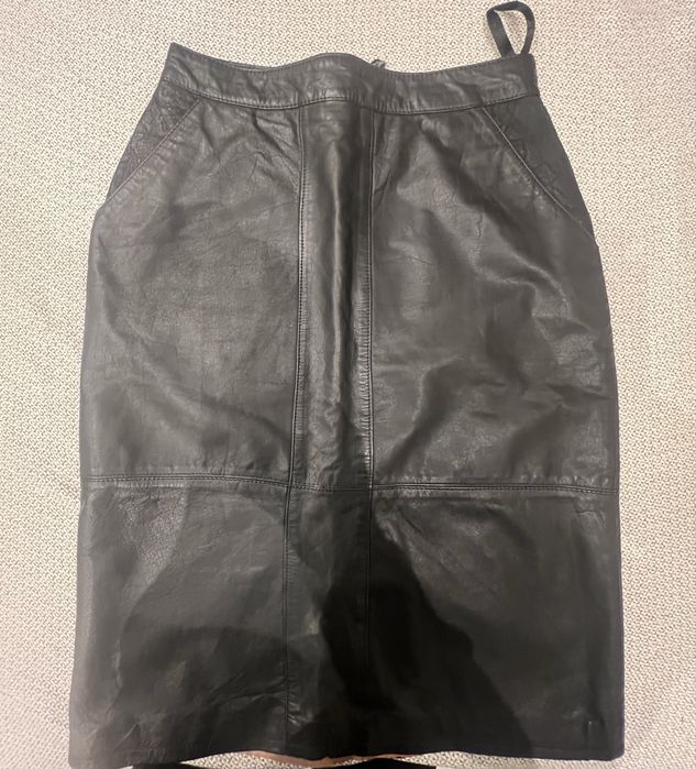 Fusta clasica din piele Vingar