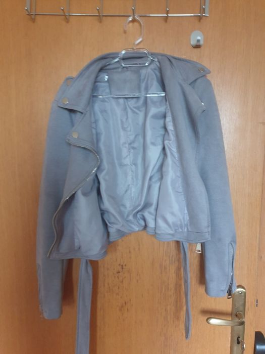 Дамски сиви боти Steve Madden + плътно яке