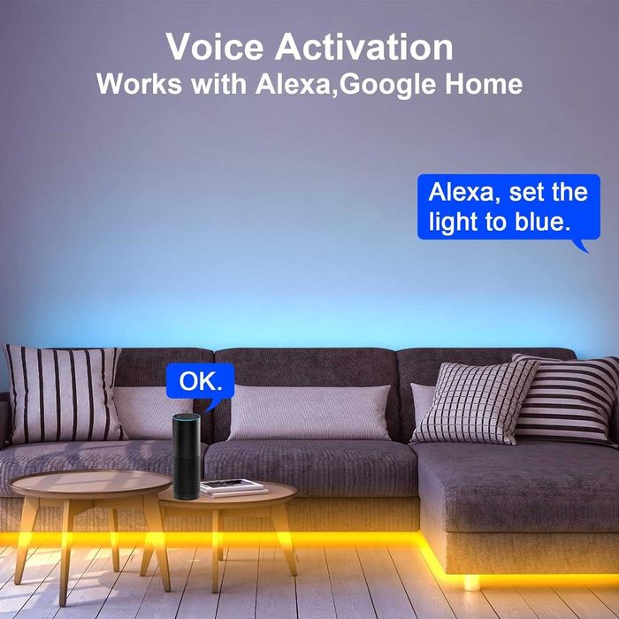 Bandă LED RGB 15 m. inteligentă