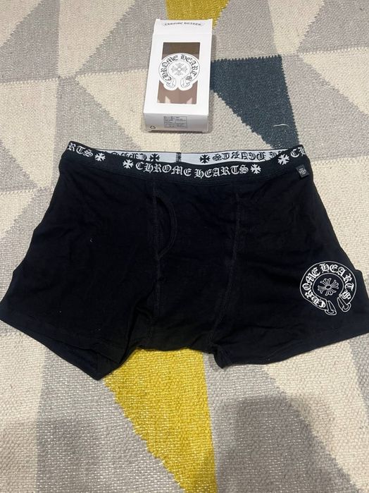 Boxeri Chrome Hearts bărbați, negri, M și L, trei modele, noi, nepurtați, cu cutie individuală