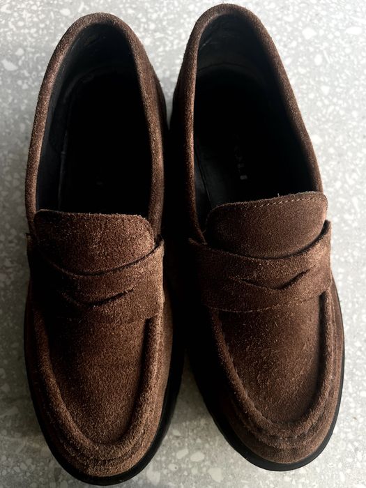 Pantofi Rizzoli loafers 37 maro, piele intoarsa