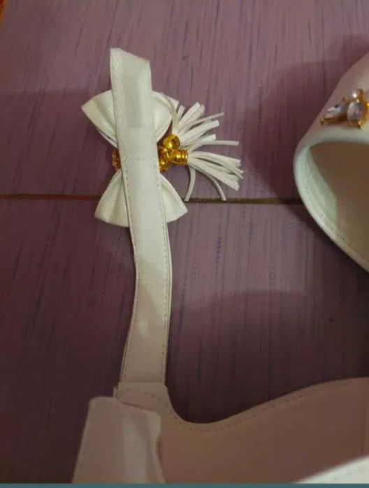 Sandale imitație piele casual evenimente cu perle 36