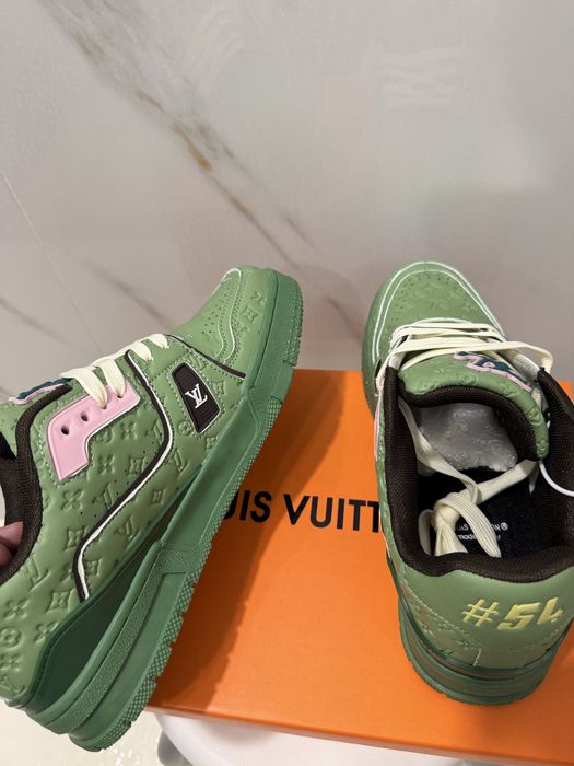 *PREMIUM* Louis Vuitton LV Trainer Skate Verzi (Livrare cu Verificare Colet)