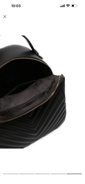 Pinko Love chevron leather backpack