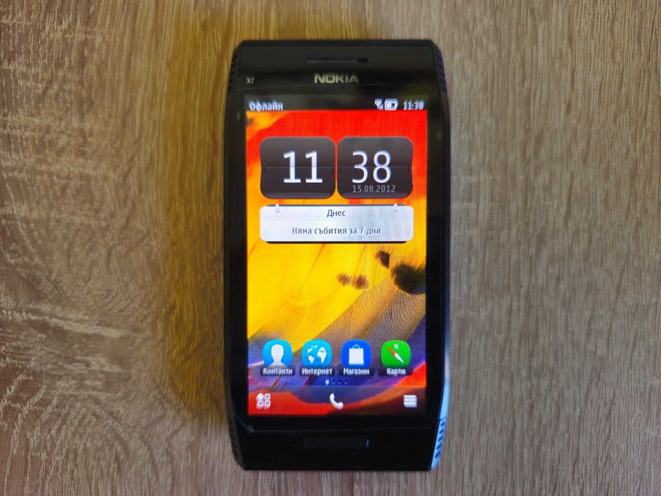 НОВА Оригинална NOKIA X7-00 Dark Steel на 0 Минути Symbian Нокиа Нокия
