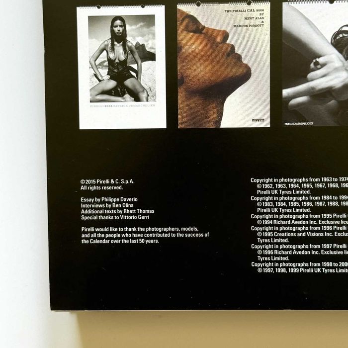 Pirelli. the Calendar. 50 Years and more